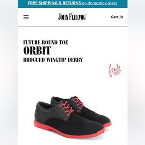 John Fluevog Orbit shoes size 6Mens or 8 women , unisex